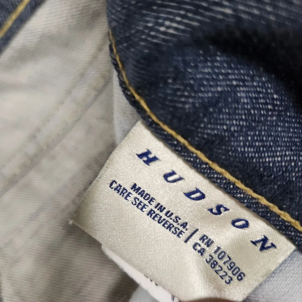 Hudson Jeans Men's‎ Straight Leg Dark Wash Denim Pants Size 34 Made in USA